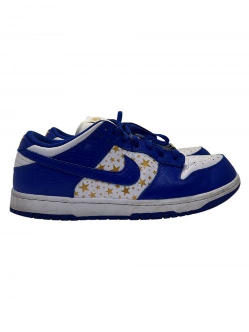 NIKE（ナイキ）NIKE (ナイキ) SUPREME (シュプリーム) SB Dunk Low OG QS Gold Stars ブルー サイズ:UK10の古着・服飾アイテム