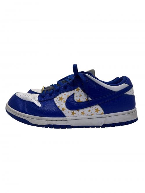 NIKE（ナイキ）NIKE (ナイキ) SUPREME (シュプリーム) SB Dunk Low OG QS Gold Stars ブルー サイズ:UK10の古着・服飾アイテム