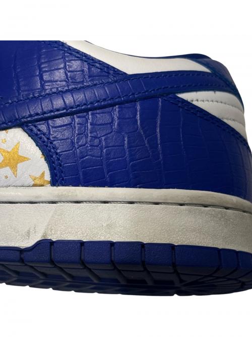 NIKE（ナイキ）NIKE (ナイキ) SUPREME (シュプリーム) SB Dunk Low OG QS Gold Stars ブルー サイズ:UK10の古着・服飾アイテム
