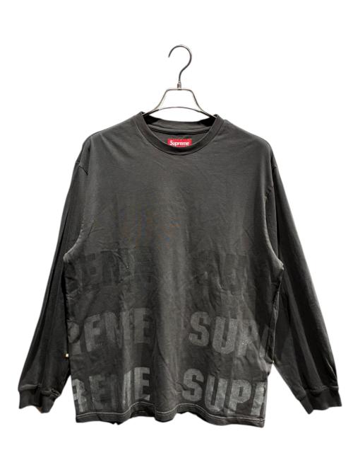 SUPREME（シュプリーム）SUPREME (シュプリーム) Reflective L/S Top グレー サイズ:Lの古着・服飾アイテム