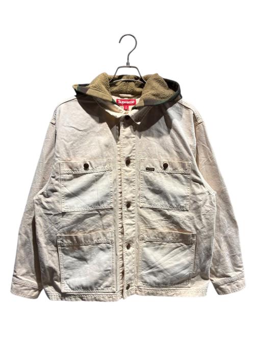 SUPREME（シュプリーム）SUPREME (シュプリーム) Worn Hooded Chore Coat アイボリー サイズ:Mの古着・服飾アイテム