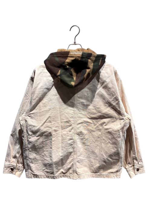 SUPREME（シュプリーム）SUPREME (シュプリーム) Worn Hooded Chore Coat アイボリー サイズ:Mの古着・服飾アイテム