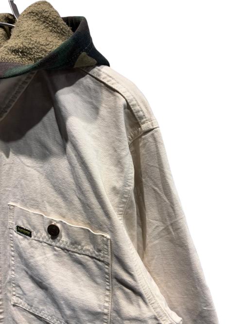 SUPREME（シュプリーム）SUPREME (シュプリーム) Worn Hooded Chore Coat アイボリー サイズ:Mの古着・服飾アイテム