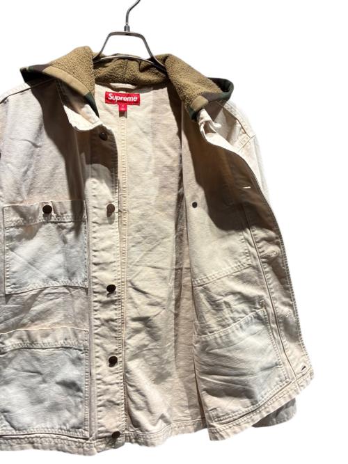 SUPREME（シュプリーム）SUPREME (シュプリーム) Worn Hooded Chore Coat アイボリー サイズ:Mの古着・服飾アイテム