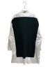 Maison Margiela (メゾンマルジェラ) 長袖ニットシャツドレス Spliced/S51DL0381 S43001 ホワイト×グリーン サイズ:XXS：45000円