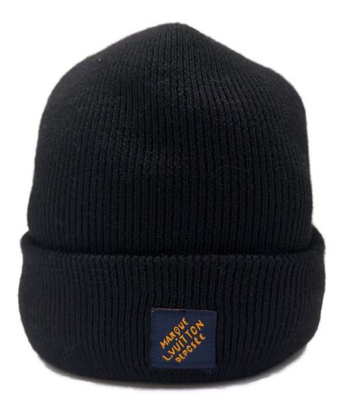 LOUIS VUITTON（ルイ ヴィトン）LOUIS VUITTON (ルイ ヴィトン) ビーニーシグネチャー/Beanie Signature/M5330A ブラック×ホワイト サイズ:FREEの古着・服飾アイテム