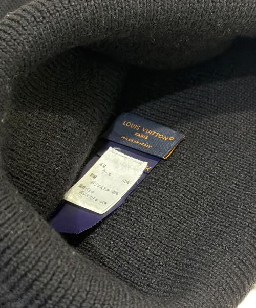 LOUIS VUITTON（ルイ ヴィトン）LOUIS VUITTON (ルイ ヴィトン) ビーニーシグネチャー/Beanie Signature/M5330A ブラック×ホワイト サイズ:FREEの古着・服飾アイテム