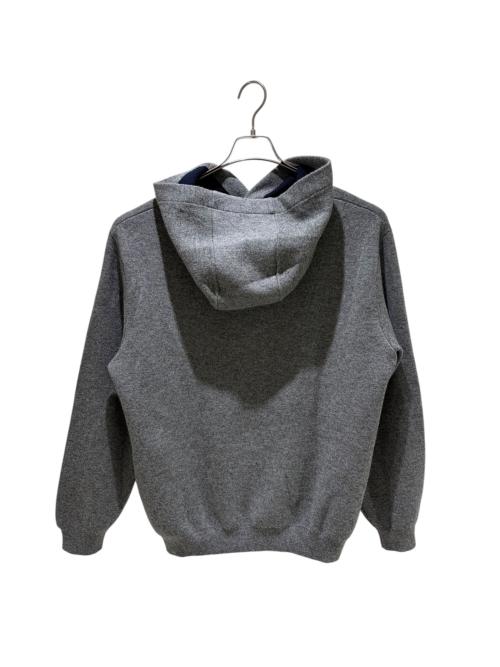 LOUIS VUITTON（ルイ ヴィトン）LOUIS VUITTON (ルイ ヴィトン) Signature Double-Faced Cashmere Hoodie/シグネチャーダブルフェイスカシミヤフーティー/1AJSNT グレー×イエロー サイズ:XLの古着・服飾アイテム
