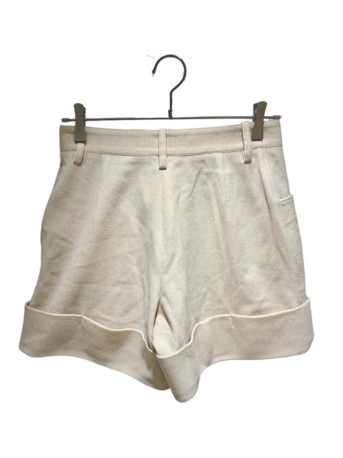 LOUIS VUITTON（ルイ ヴィトン）LOUIS VUITTON (ルイ ヴィトン) カフドウールカシミヤショートパンツ//Cuffed Wool-Cashmere Shorts/1AK0P0 アイボリー サイズ:34の古着・服飾アイテム