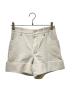 LOUIS VUITTON（ルイ ヴィトン）の古着「カフドウールカシミヤショートパンツ//Cuffed Wool-Cashmere Shorts/1AK0P0」｜アイボリー