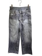 Acne studiosアクネ ストゥディオズ）の古着「プリントレイヤードトラウザー/FN-WN-TROU001416」｜グレー