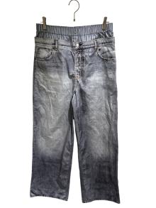 Acne studios（アクネ ストゥディオズ）の古着「プリントレイヤードトラウザー/FN-WN-TROU001416」｜グレー