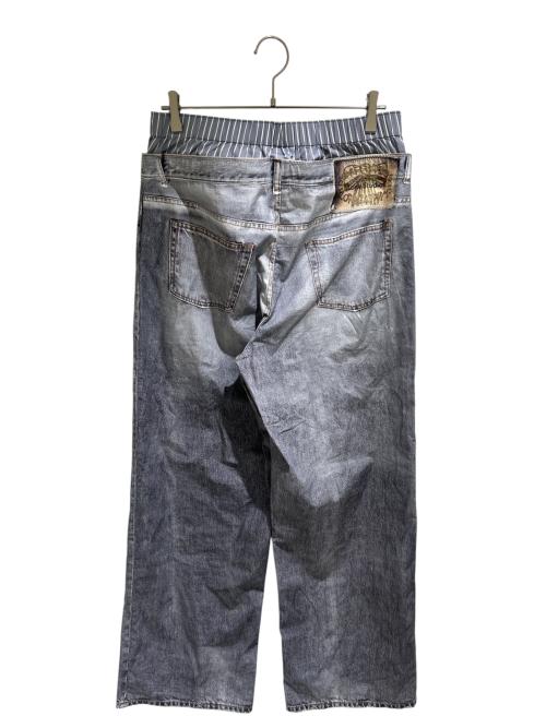 Acne studios（アクネ ストゥディオズ）Acne studios (アクネ ストゥディオズ) プリントレイヤードトラウザー/FN-WN-TROU001416 グレー サイズ:38の古着・服飾アイテム