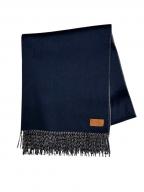 HERMESエルメス）の古着「ダブルフェイスカシミヤストール」｜ネイビー×ベージュ