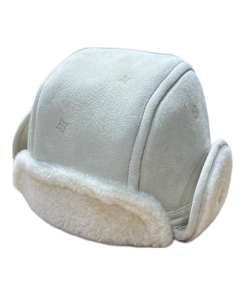 LOUIS VUITTON（ルイ ヴィトン）LOUIS VUITTON (ルイ ヴィトン) シアリングフライトキャップ ベージュ サイズ:6Mの古着・服飾アイテム