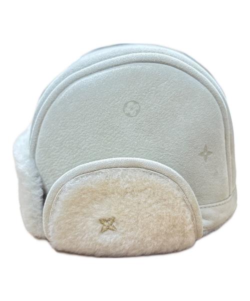 LOUIS VUITTON（ルイ ヴィトン）LOUIS VUITTON (ルイ ヴィトン) シアリングフライトキャップ ベージュ サイズ:6Mの古着・服飾アイテム