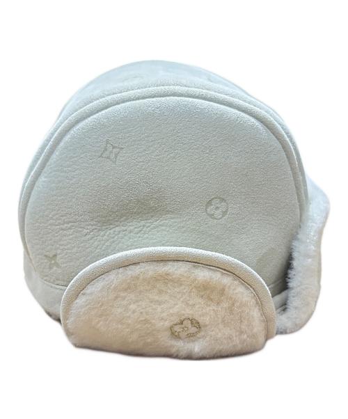 LOUIS VUITTON（ルイ ヴィトン）LOUIS VUITTON (ルイ ヴィトン) シアリングフライトキャップ ベージュ サイズ:6Mの古着・服飾アイテム