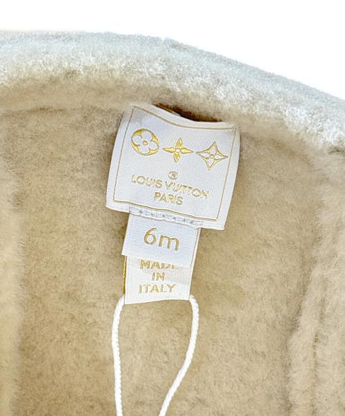 LOUIS VUITTON（ルイ ヴィトン）LOUIS VUITTON (ルイ ヴィトン) シアリングフライトキャップ ベージュ サイズ:6Mの古着・服飾アイテム