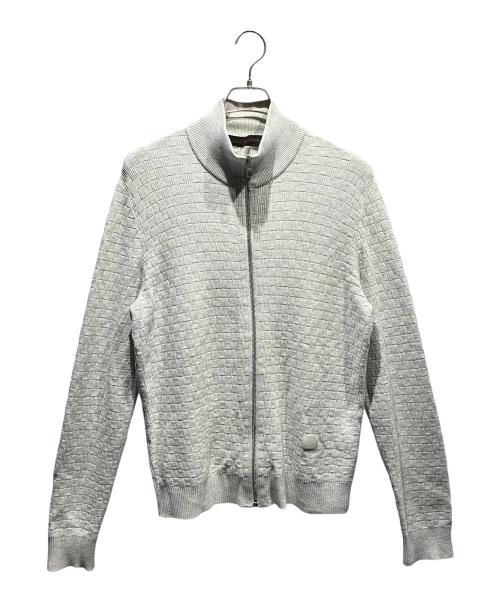 LOUIS VUITTON（ルイ ヴィトン）LOUIS VUITTON (ルイ ヴィトン) ジップアップカーディガン グレー サイズ:Mの古着・服飾アイテム