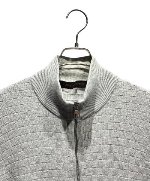 LOUIS VUITTON（ルイ ヴィトン）LOUIS VUITTON (ルイ ヴィトン) ジップアップカーディガン グレー サイズ:Mの古着・服飾アイテム