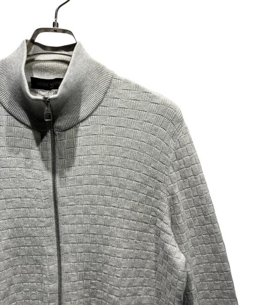 LOUIS VUITTON（ルイ ヴィトン）LOUIS VUITTON (ルイ ヴィトン) ジップアップカーディガン グレー サイズ:Mの古着・服飾アイテム