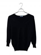 PRADAプラダ）の古着「Vネックウールニット」｜ブラック