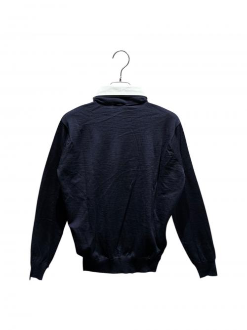 PRADA（プラダ）PRADA (プラダ) ニットポロシャツ/DNA00T S000/2024年 ネイビー サイズ:36の古着・服飾アイテム
