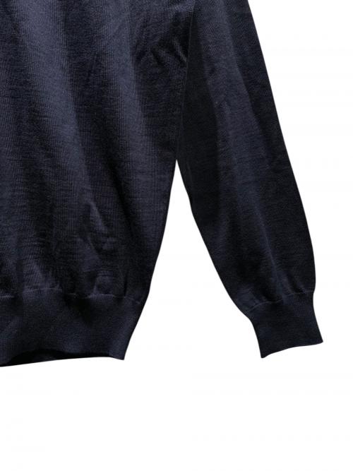 PRADA（プラダ）PRADA (プラダ) ニットポロシャツ/DNA00T S000/2024年 ネイビー サイズ:36の古着・服飾アイテム