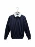 PRADA（プラダ）の古着「ニットポロシャツ/DNA00T S000/2024年」｜ネイビー