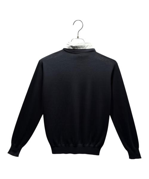 PRADA（プラダ）PRADA (プラダ) ニットポロシャツ ブラック サイズ:36の古着・服飾アイテム