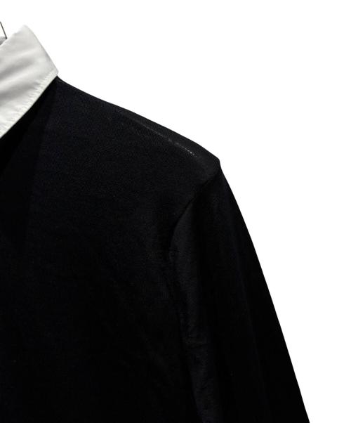 PRADA（プラダ）PRADA (プラダ) ニットポロシャツ ブラック サイズ:36の古着・服飾アイテム