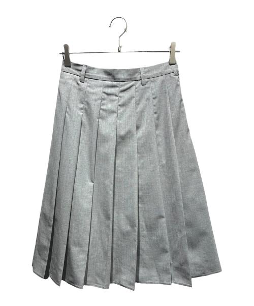 PRADA（プラダ）PRADA (プラダ) プリーツスカート グレー サイズ:36の古着・服飾アイテム