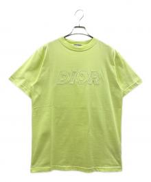 Dior（ディオール）の古着「ロゴエンブロイダリーTシャツ 393J696E0847 2023AW」｜ネオンイエロー