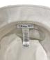 中古・古着 Christian Dior (クリスチャン ディオール) ハット/バケットハット/ロゴハット/41DTM923X131 ホワイト×ゴールド サイズ:57：80000円