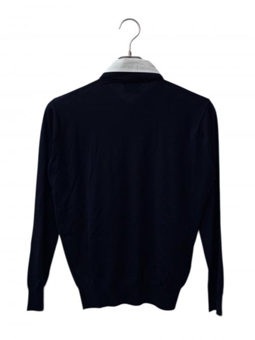 PRADA（プラダ）PRADA (プラダ) ウールニット ネイビー サイズ:36の古着・服飾アイテム