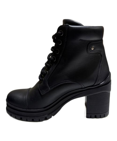 PRADA（プラダ）PRADA (プラダ) コンバットレザーレースアップブーツ ブラック サイズ:35 1/2の古着・服飾アイテム