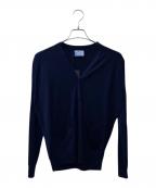 PRADAプラダ）の古着「ニットカーディガン/ネイビー/DNA00S」｜ネイビー