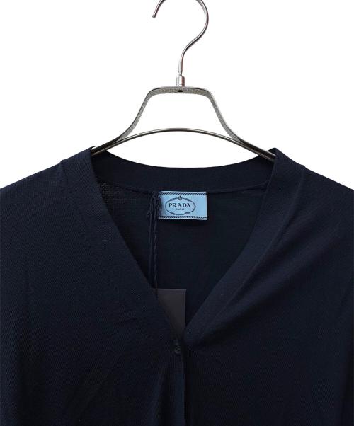 PRADA（プラダ）PRADA (プラダ) ニットカーディガン/ネイビー/DNA00S ネイビー サイズ:36 未使用品の古着・服飾アイテム