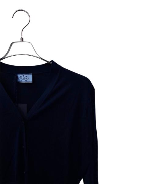 PRADA（プラダ）PRADA (プラダ) ニットカーディガン/ネイビー/DNA00S ネイビー サイズ:36 未使用品の古着・服飾アイテム
