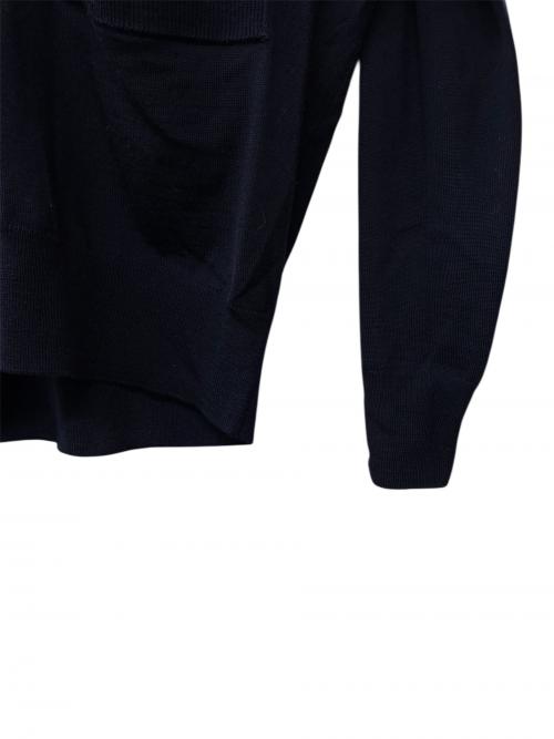 PRADA（プラダ）PRADA (プラダ) ニットカーディガン　DNA00S ネイビー サイズ:36 未使用品の古着・服飾アイテム