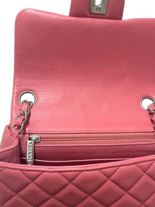 CHANEL（シャネル）CHANEL (シャネル) ミニマトラッセ シングルフラップチェーンショルダーバッグ A35200 ピンク サイズ:17の古着・服飾アイテム