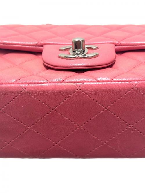 CHANEL（シャネル）CHANEL (シャネル) ミニマトラッセ シングルフラップチェーンショルダーバッグ A35200 ピンク サイズ:17の古着・服飾アイテム