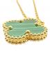 中古・古着 VAN CLEEF & ARPELS (ヴァンクリーフ＆アーペル) ヴィンテージアルハンブラネックレス/K18YG×マラカイト/5.3g：400000円