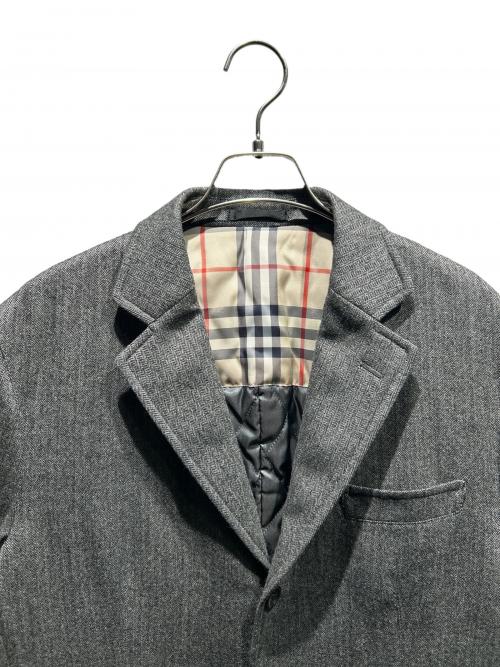 BURBERRY LONDON（バーバリーロンドン）BURBERRY LONDON (バーバリーロンドン) カシミヤ混テーラードジャケット グレー サイズ:Lの古着・服飾アイテム