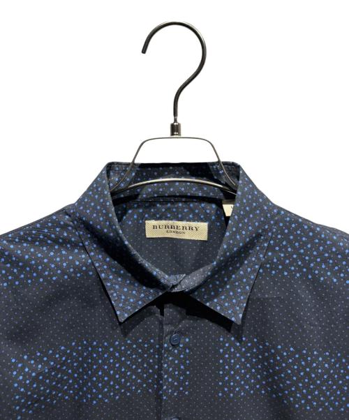 BURBERRY LONDON（バーバリーロンドン）BURBERRY LONDON (バーバリーロンドン) 総柄シャツ ブルー サイズ:Lの古着・服飾アイテム