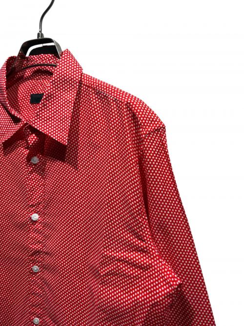 BURBERRY PRORSUM（バーバリープローサム）BURBERRY PRORSUM (バーバリープローサム) ドット柄シャツ レッド サイズ:39の古着・服飾アイテム