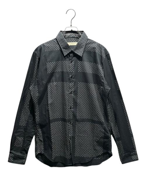 BURBERRY（バーバリー）BURBERRY (バーバリー) 総柄シャツ ブラック×ホワイト サイズ:Lの古着・服飾アイテム