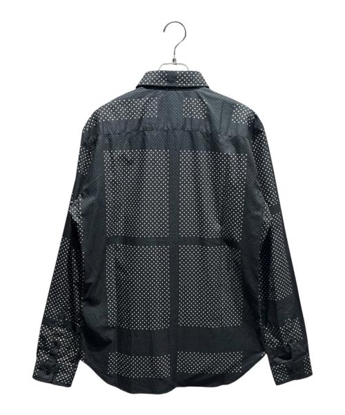 BURBERRY（バーバリー）BURBERRY (バーバリー) 総柄シャツ ブラック×ホワイト サイズ:Lの古着・服飾アイテム