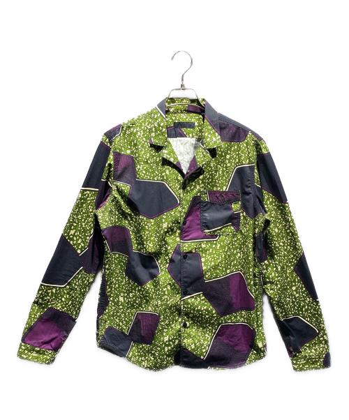 BURBERRY PRORSUM（バーバリープローサム）BURBERRY PRORSUM (バーバリープローサム) オープンカラーシャツ グリーン サイズ:41の古着・服飾アイテム