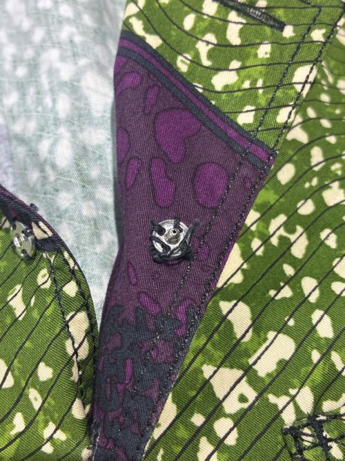 BURBERRY PRORSUM（バーバリープローサム）BURBERRY PRORSUM (バーバリープローサム) オープンカラーシャツ グリーン サイズ:41の古着・服飾アイテム